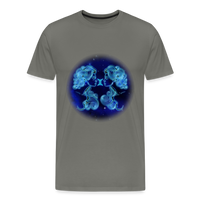 Thumbnail for Men's Gemini Premium T-Shirt - asphalt gray