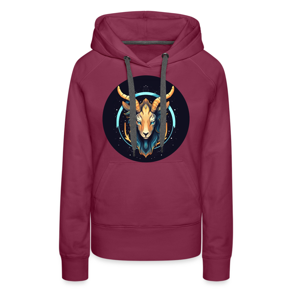 Women’s Mystic Capricorn Premium Hoodie - burgundy