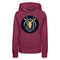 Thumbnail for Women’s Mystic Capricorn Premium Hoodie - burgundy