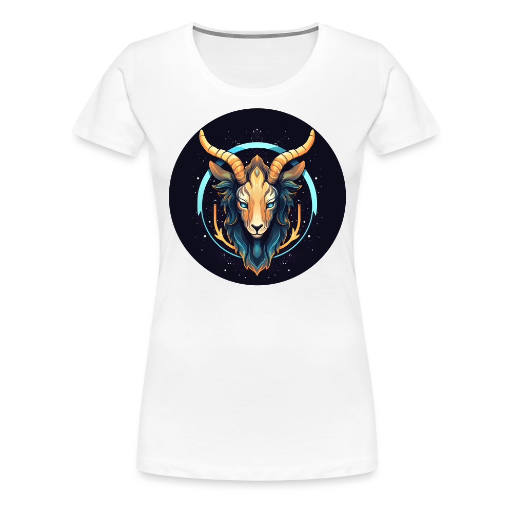 Women’s Mystic Capricorn Premium T-Shirt - white