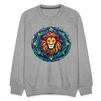 Thumbnail for Men’s Mosaic Leo Premium Sweatshirt - heather grey