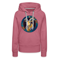 Thumbnail for Women’s Mythical Capricorn Premium Hoodie - mauve