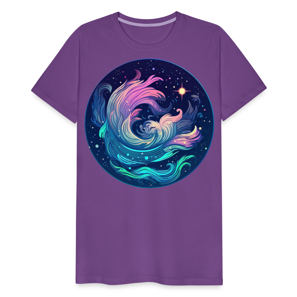 Men's Magic Aquarius Premium T-Shirt - purple