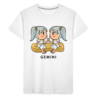 Thumbnail for Kid’s Sweet Astro Gemini Premium Organic T-Shirt - white