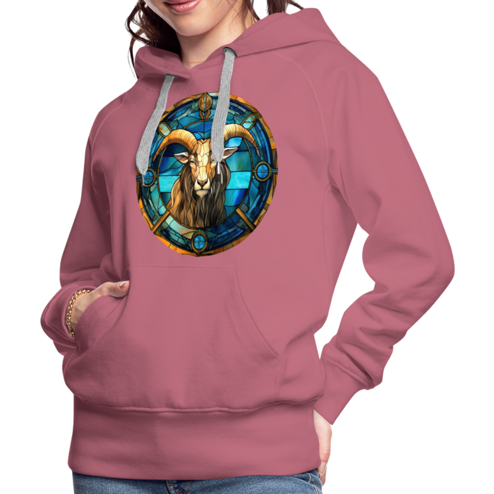 Women’s Mosaic Capricorn Premium Hoodie - mauve