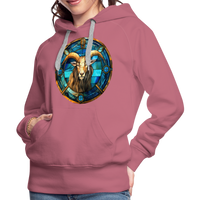 Thumbnail for Women’s Mosaic Capricorn Premium Hoodie - mauve