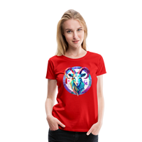 Thumbnail for Women’s Mythical Aries Premium T-Shirt - red