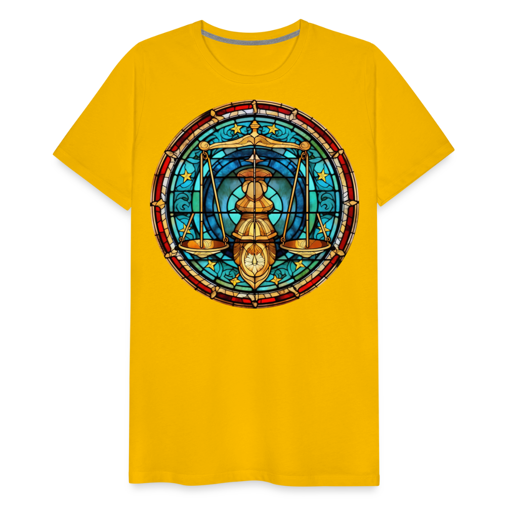 Men's Mosaic Libra Premium T-Shirt - sun yellow