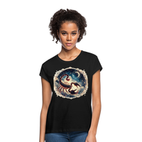 Thumbnail for Women's Neon Scorpio Relaxed Fit T-Shirt - black