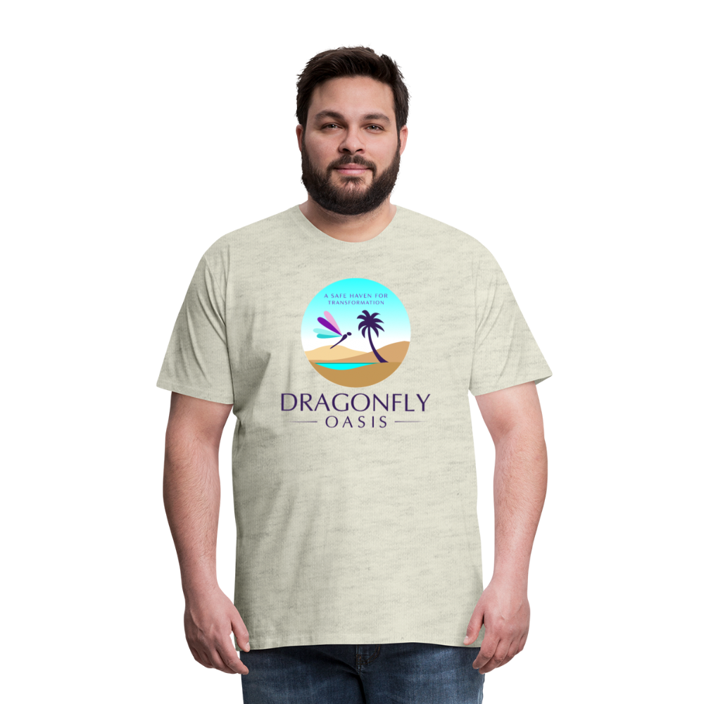 Men's Dragonfly Oasis V.1 Premium T-Shirt - heather oatmeal