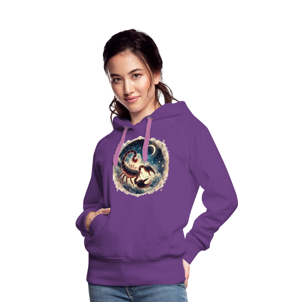 Women’s Mythical Scorpio Premium Hoodie - purple 