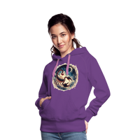 Thumbnail for Women’s Mythical Scorpio Premium Hoodie - purple 