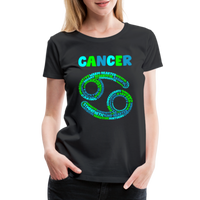 Thumbnail for Women's Power Words Cancer Premium T-Shirt - black