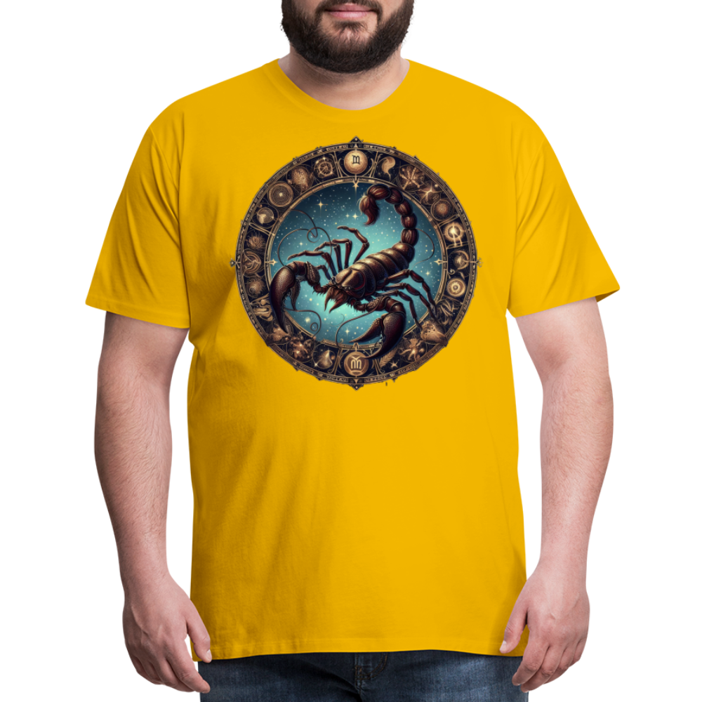 Men's Mythical Scorpio Premium T-Shirt - sun yellow