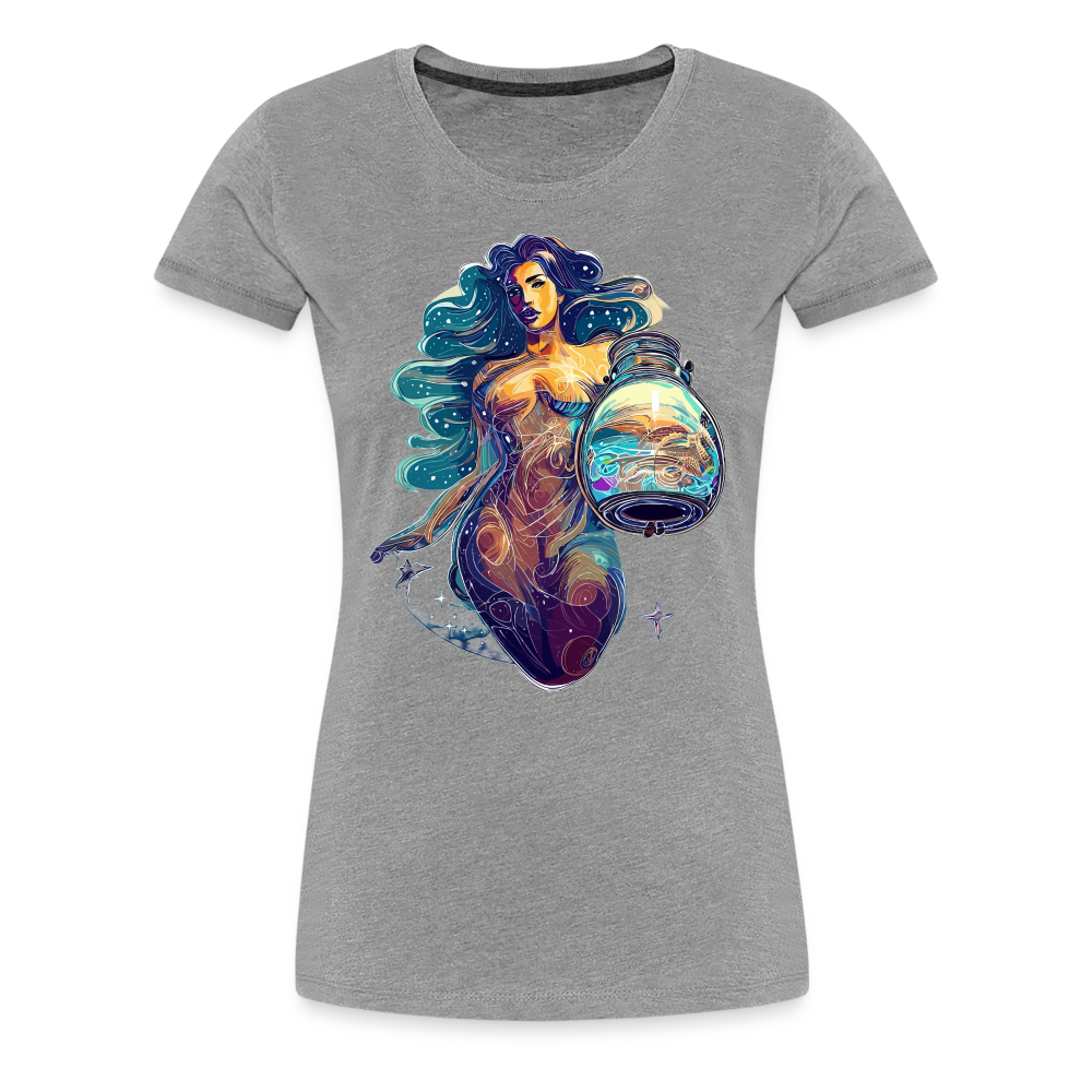 Women’s Mythical Aquarius Premium T-Shirt - heather gray