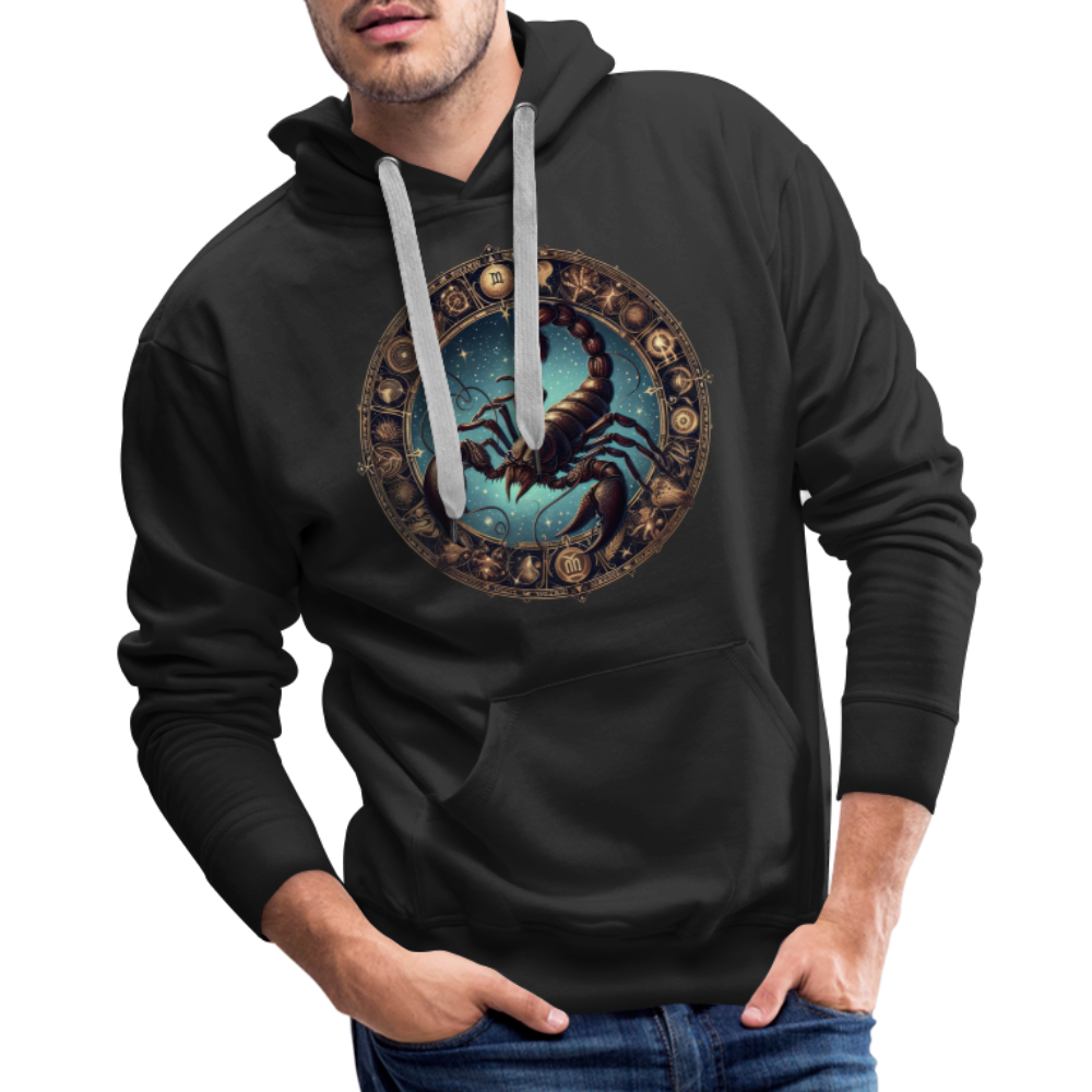 Men’s Mythical Scorpio Premium Hoodie - black