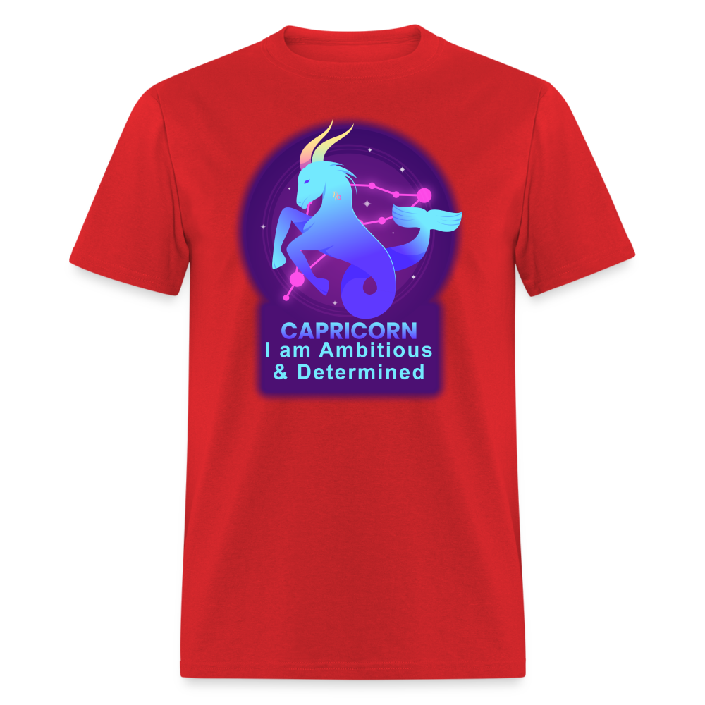 Men's Neon Capricorn Classic T-Shirt - red