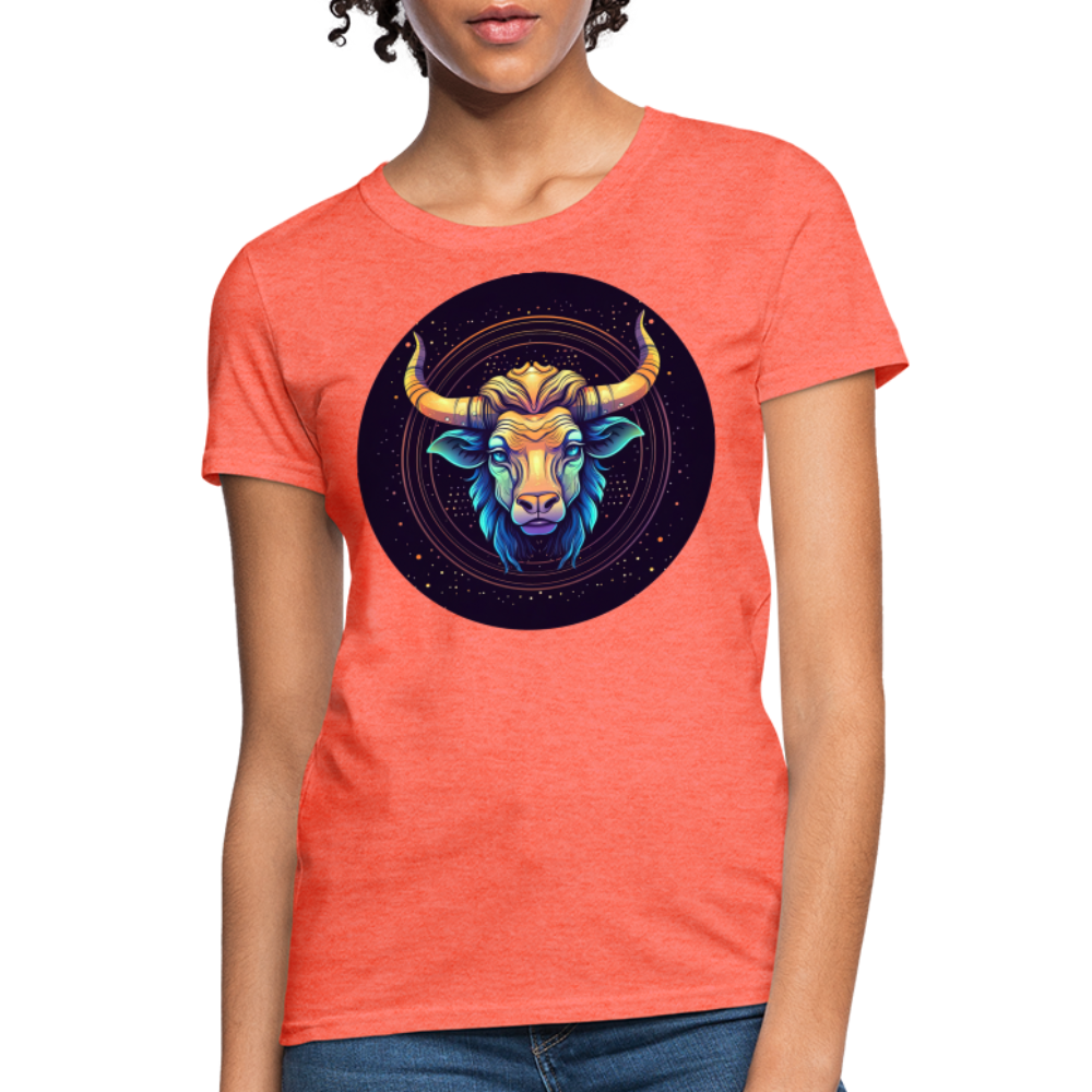 Women's Magic Taurus T-Shirt - heather coral