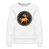 Thumbnail for Women’s Mystic Sagittarius Premium Sweatshirt - white