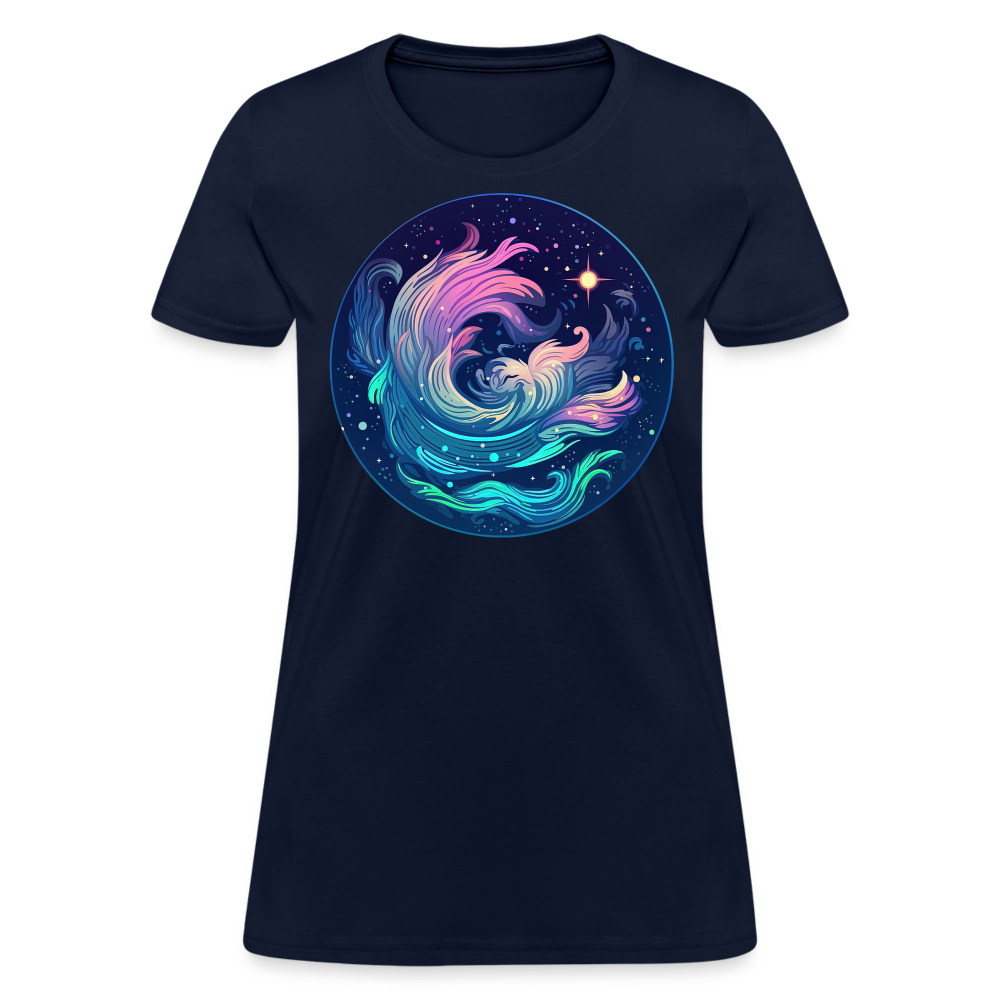 Women's Magic Aquarius T-Shirt - navy