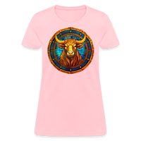 Thumbnail for Women's Mosaic Taurus T-Shirt - pink