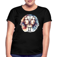 Thumbnail for Women's Mythical Gemini Relaxed Fit T-Shirt - black