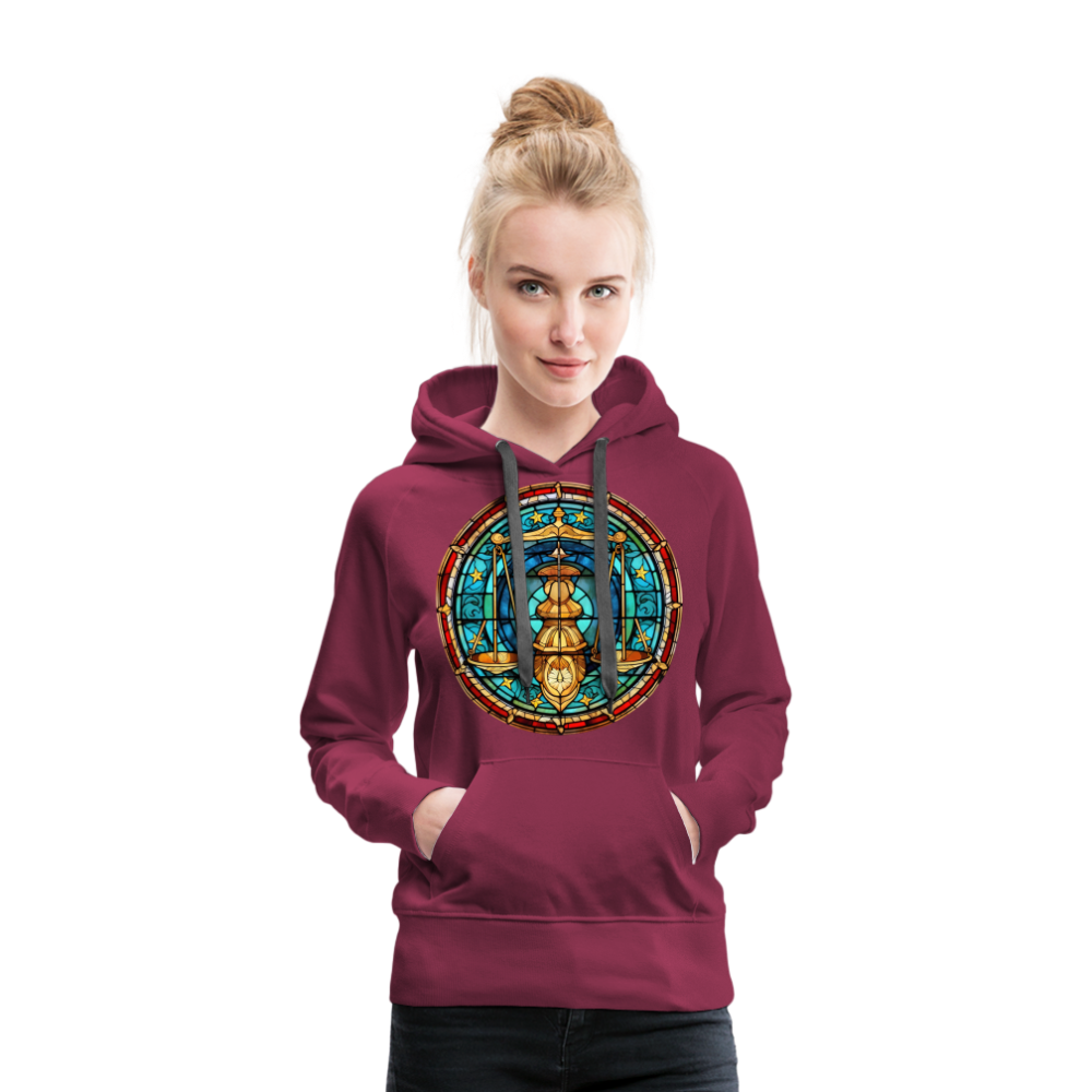 Women’s Mosaic Libra Premium Hoodie - burgundy