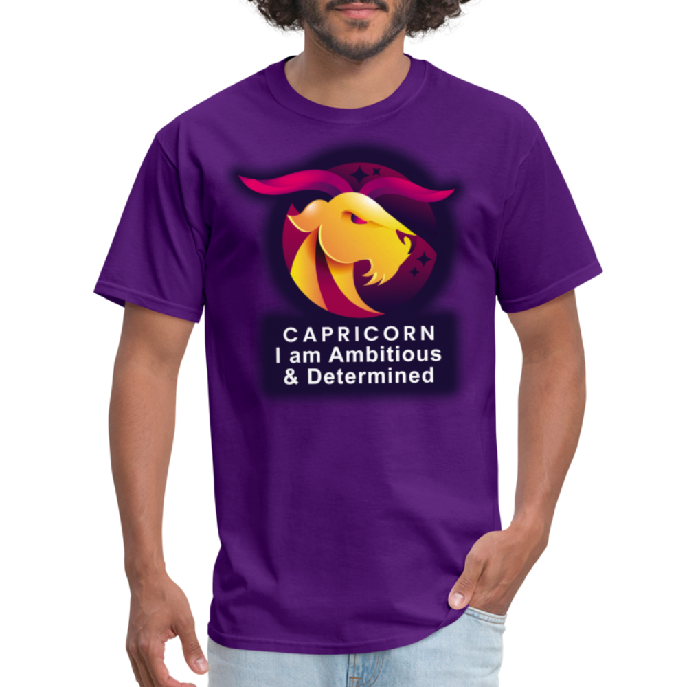 Men's Glow Capricorn Classic T-Shirt - purple