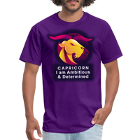 Thumbnail for Men's Glow Capricorn Classic T-Shirt - purple