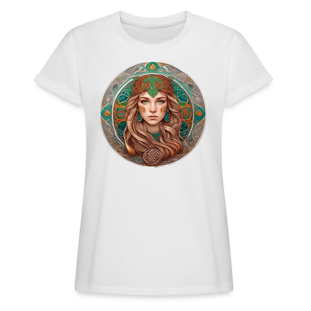 Women's Mythical Virgo Relaxed Fit T-Shirt - white