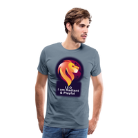 Thumbnail for Men's Glow Leo Premium T-Shirt - steel blue