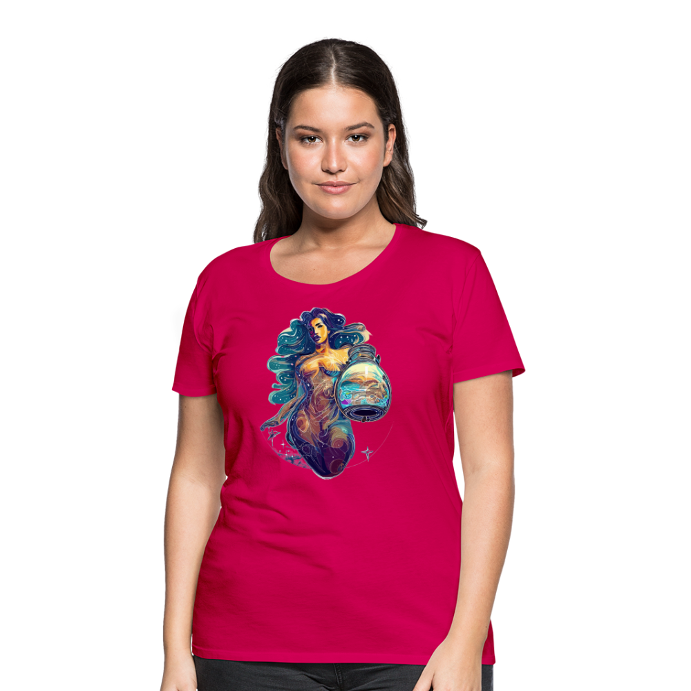 Women’s Mythical Aquarius Premium T-Shirt - dark pink