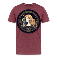 Thumbnail for Men's Mystic Virgo Premium T-Shirt - heather burgundy