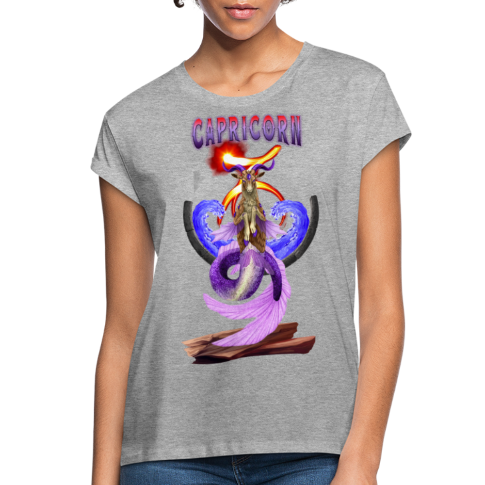 Women's Capricorn Relaxed Fit T-Shirt - heather gray