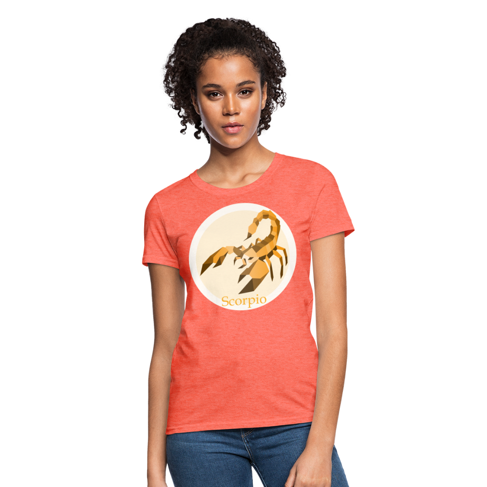 Women's Mosaic Scorpio T-Shirt - heather coral