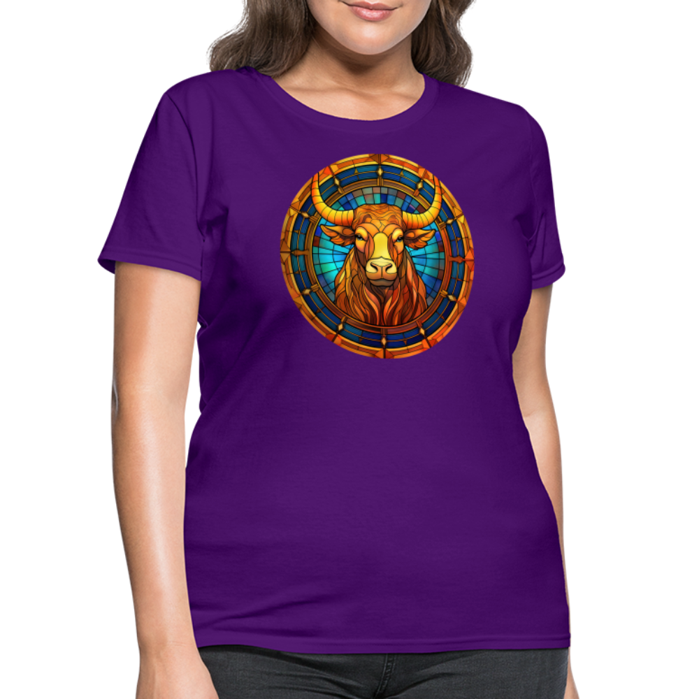 Women's Mosaic Taurus T-Shirt - purple