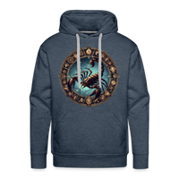 Thumbnail for Men’s Mythical Scorpio Premium Hoodie - heather denim