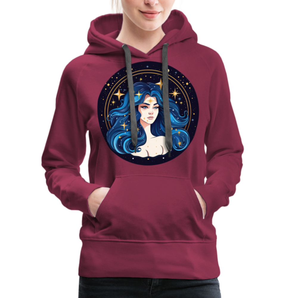 Women’s Magic Virgo Premium Hoodie - burgundy