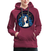 Thumbnail for Women’s Magic Virgo Premium Hoodie - burgundy