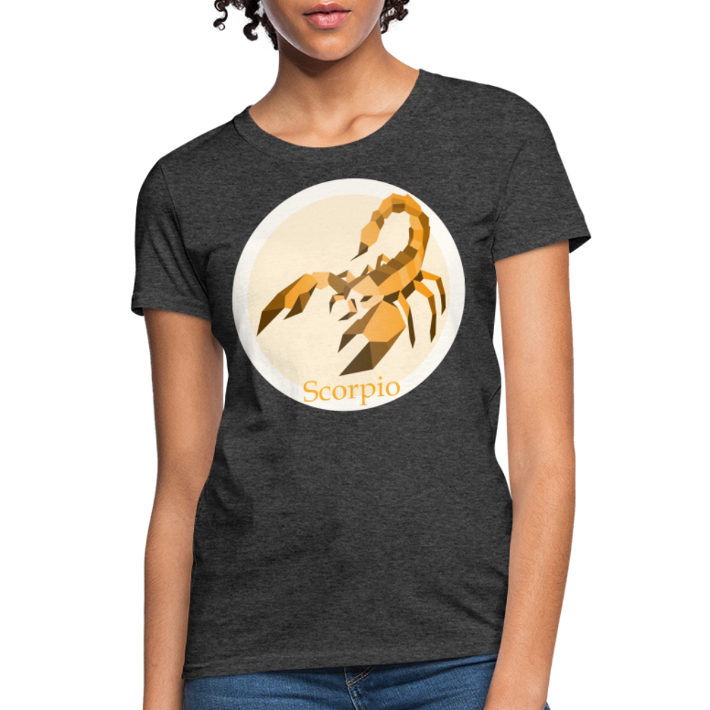 Women's Mosaic Scorpio T-Shirt - heather black