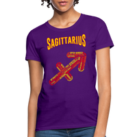 Thumbnail for Women's Power Words Sagittarius T-Shirt - purple