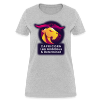 Thumbnail for Women's Glow Capricorn T-Shirt - heather gray