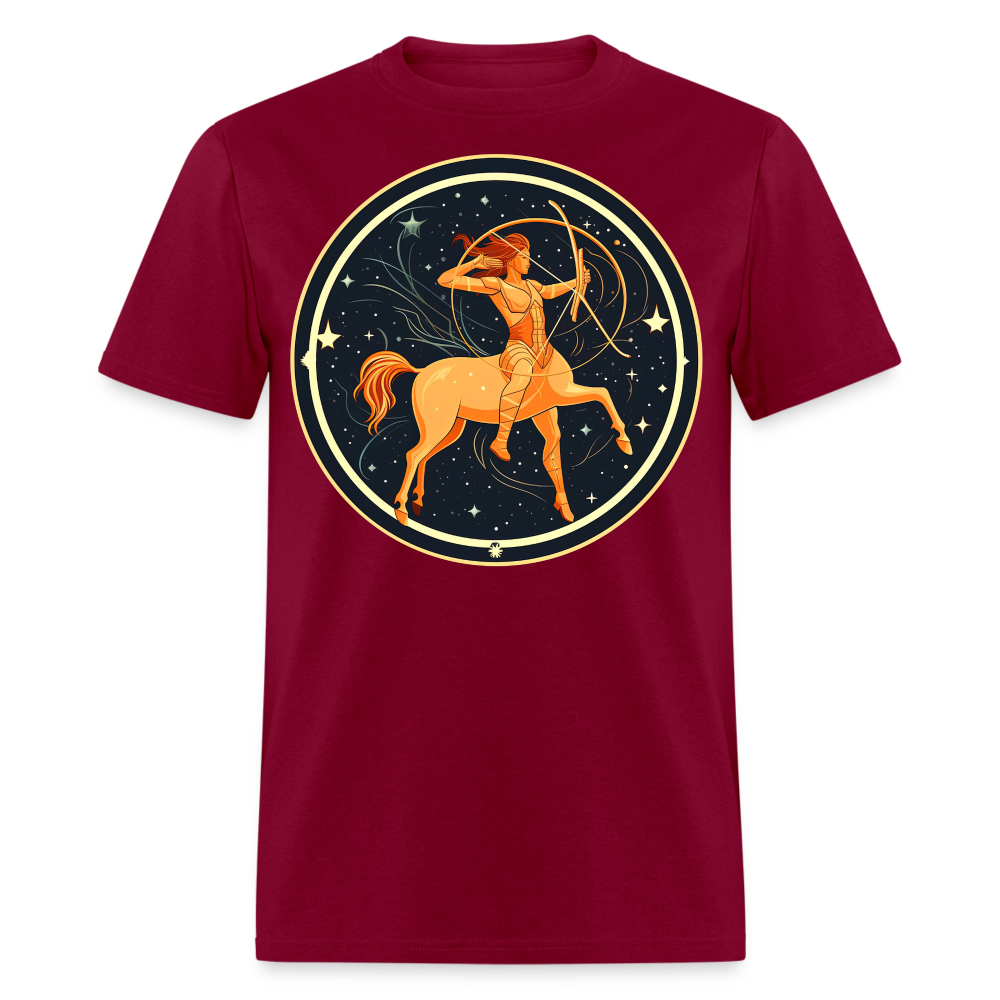 Men's Mystic Sagittarius Classic T-Shirt - burgundy