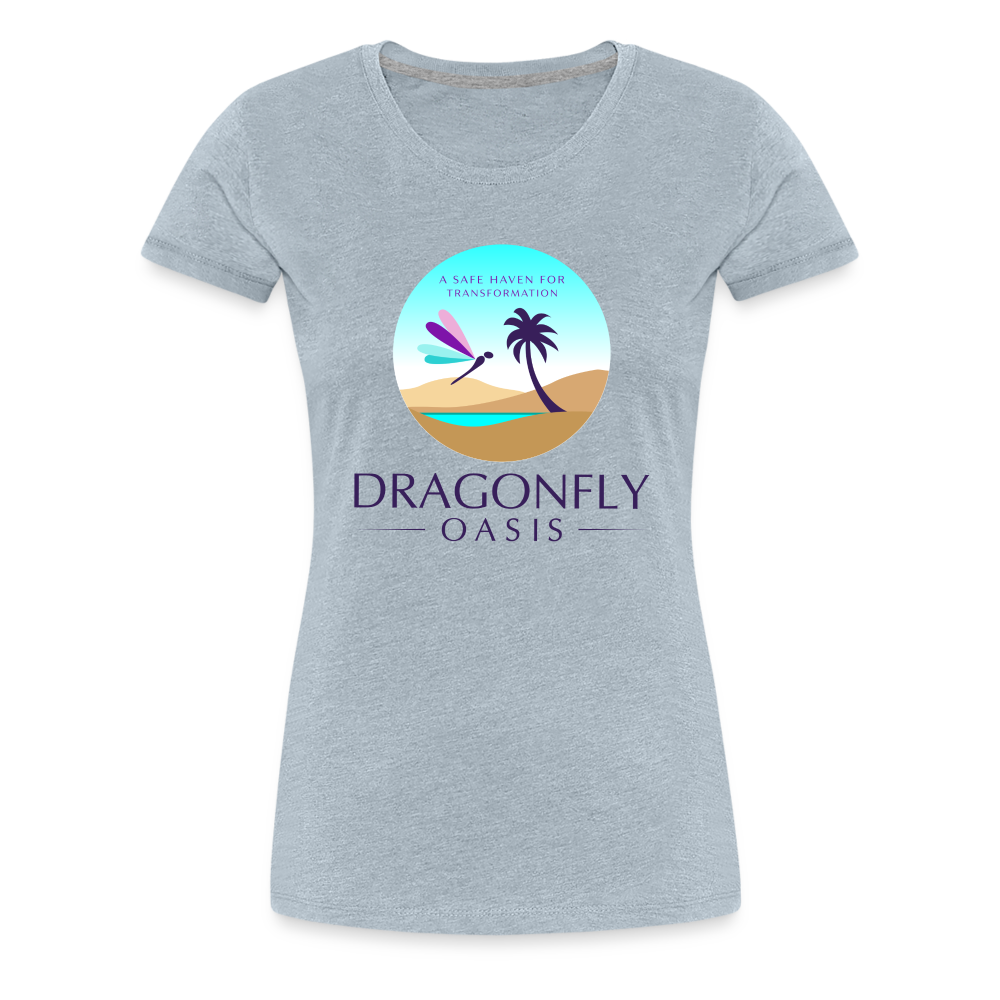 Women's Dragonfly Oasis V.1 Premium T-Shirt - heather ice blue