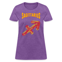 Thumbnail for Women's Power Words Sagittarius T-Shirt - purple heather