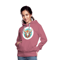 Thumbnail for Women’s Symbol Taurus Premium Hoodie - mauve