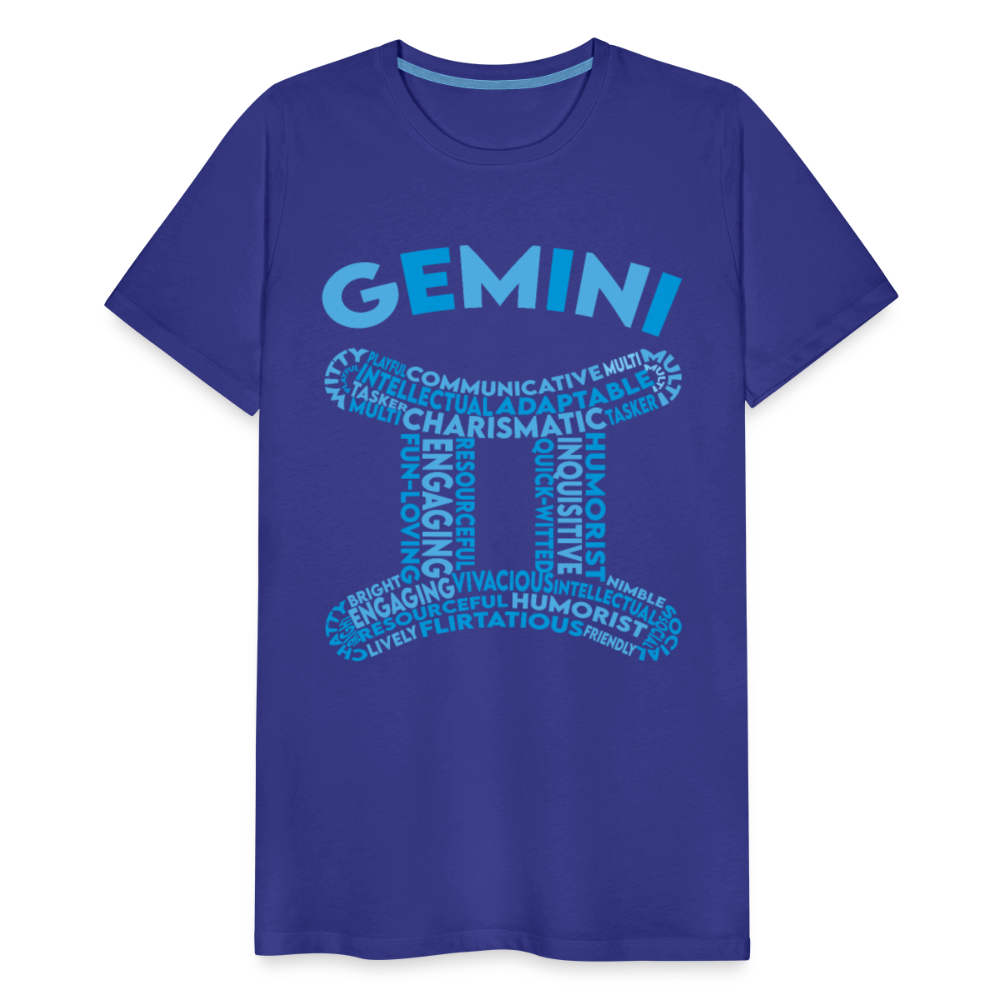 Men's Power Words Gemini Premium T-Shirt - royal blue