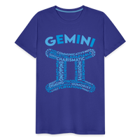 Thumbnail for Men's Power Words Gemini Premium T-Shirt - royal blue