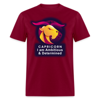 Thumbnail for Men's Glow Capricorn Classic T-Shirt - burgundy