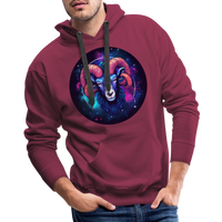 Thumbnail for Men’s Magic Aries Premium Hoodie - burgundy